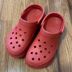Platform Red Crocs Comfort